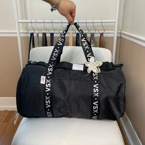 Victoria’s Secret Sport VSX Logo Travel Gym Crossbody Duffle Bag - Picture 9 of 12